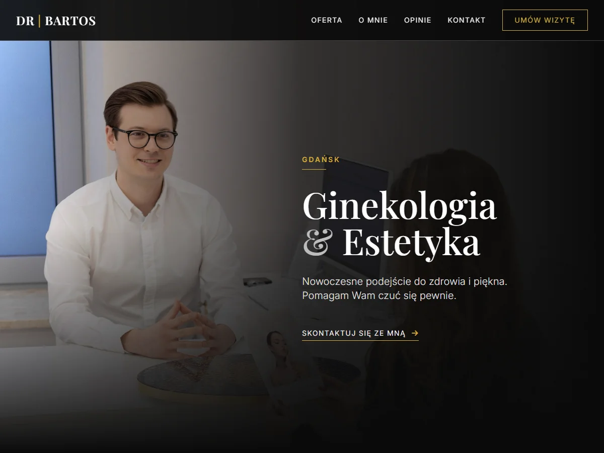 Wariant Klasyczny strony głównej dla Doktor Bartos